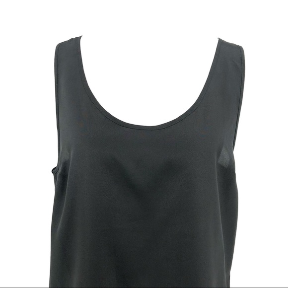Sheer Black Sleeveless Top, Size L - Picture 2 of 8